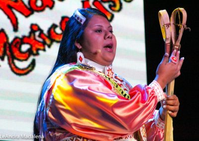 Miss Indian World contestant talking