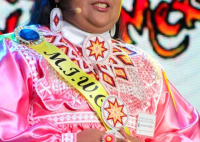 Miss Indian World contestant talking