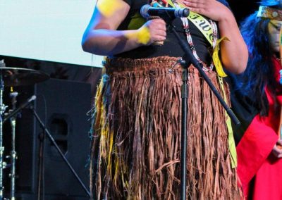 Miss Indian World contestant talking