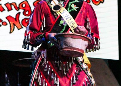 Miss Indian World contestant talking