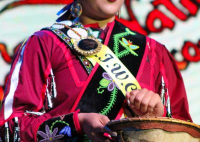 Miss Indian World contestant talking