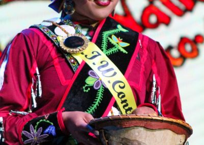 Miss Indian World contestant talking