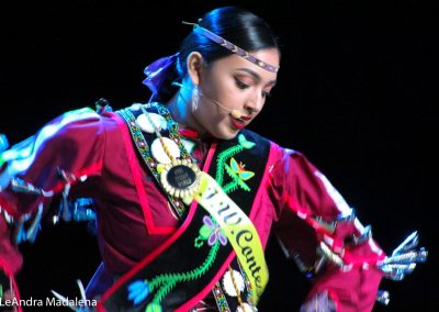 Miss Indian World contestant talking