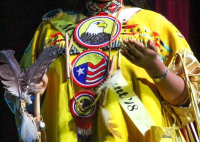 Miss Indian World contestant talking