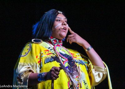 Miss Indian World contestant talking