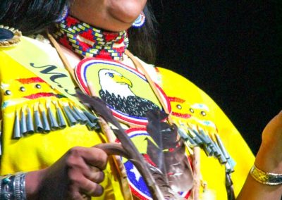 Miss Indian World contestant talking