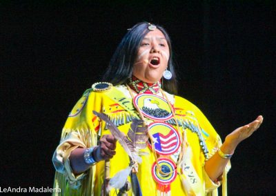 Miss Indian World contestant talking