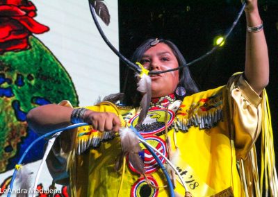 Miss Indian World contestant talking