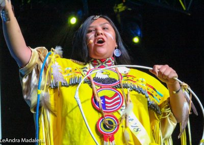 Miss Indian World contestant talking