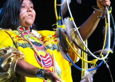 Miss Indian World contestant talking