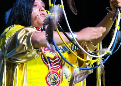 Miss Indian World contestant talking