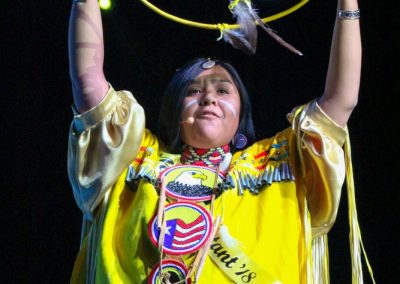 Miss Indian World contestant talking