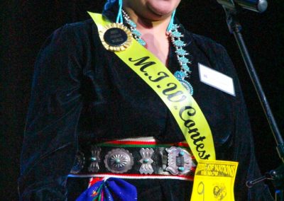 Miss Indian World contestant talking