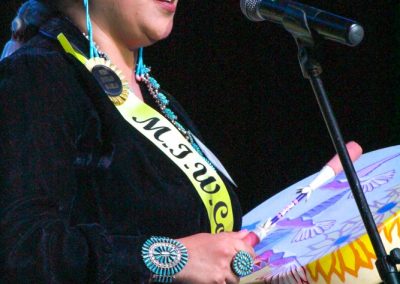 Miss Indian World contestant talking