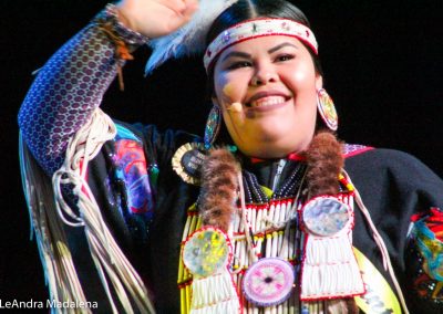 Miss Indian World contestant talking