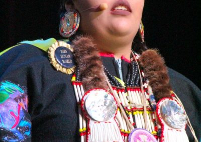 Miss Indian World contestant talking