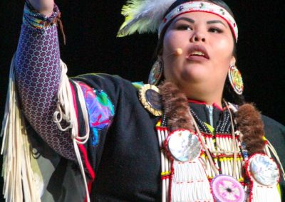 Miss Indian World contestant talking