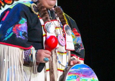 Miss Indian World contestant talking