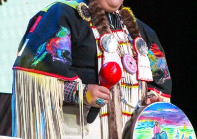 Miss Indian World contestant talking