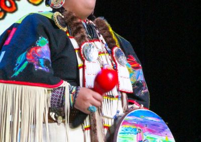 Miss Indian World contestant talking