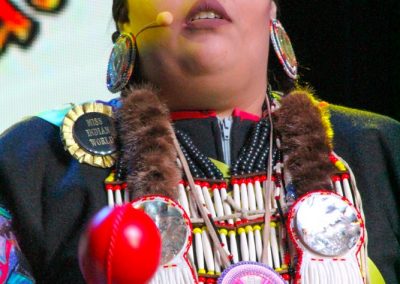 Miss Indian World contestant talking