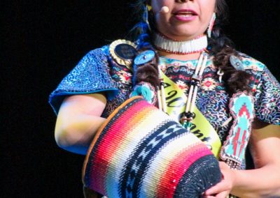 Miss Indian World contestant talking