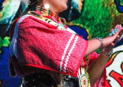 Miss Indian World contestant talking