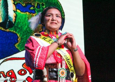 Miss Indian World contestant talking