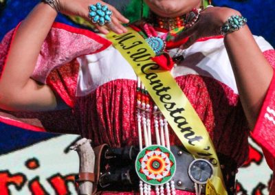 Miss Indian World contestant talking