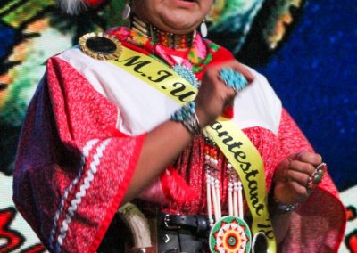 Miss Indian World contestant talking