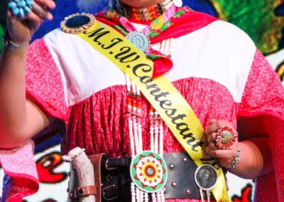 Miss Indian World contestant talking