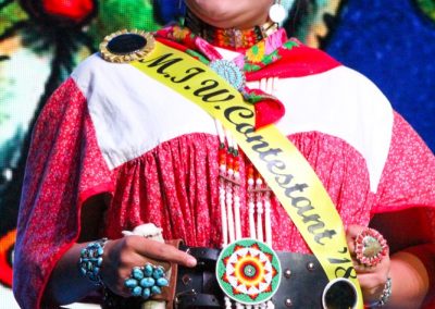 Miss Indian World contestant talking