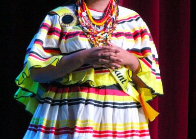 Miss Indian World contestant talking