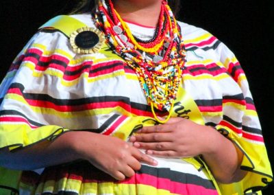 Miss Indian World contestant talking