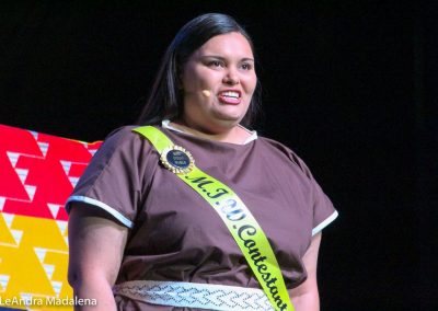 Miss Indian World contestant talking