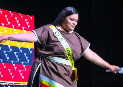 Miss Indian World contestant talking