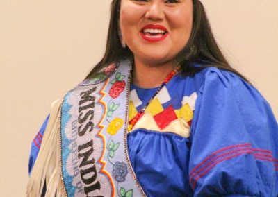 Miss Indian World talking