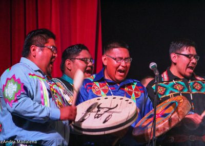 Men singing at Miss Indian World