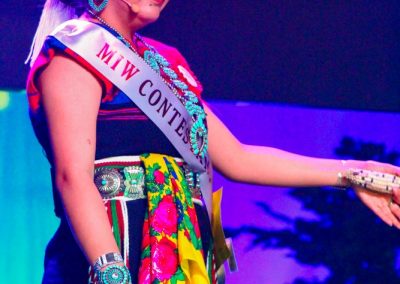 Miss Indian World contestant talking