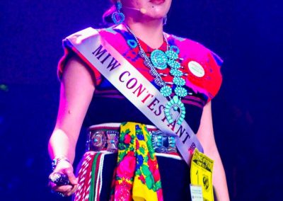 Miss Indian World contestant talking