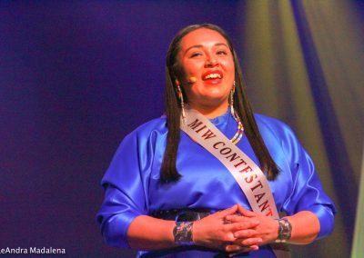 Miss Indian World contestant talking