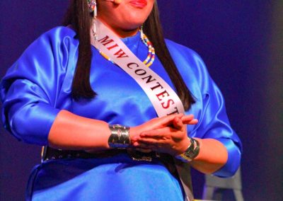 Miss Indian World contestant talking