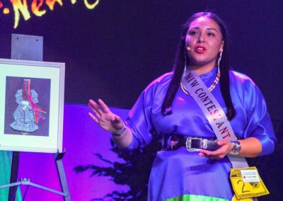 Miss Indian World contestant talking