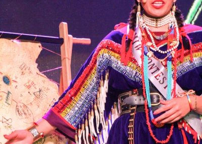 Miss Indian World contestant talking