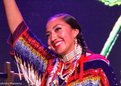 Miss Indian World contestant smiling