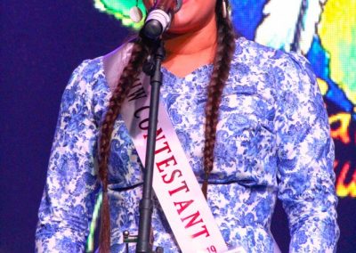 Miss Indian World contestant talking