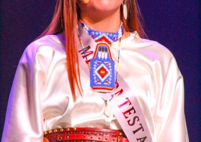 Miss Indian World contestant talking