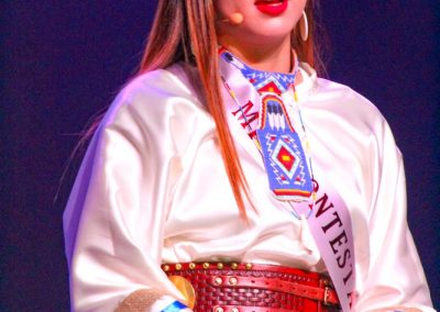 Miss Indian World contestant talking