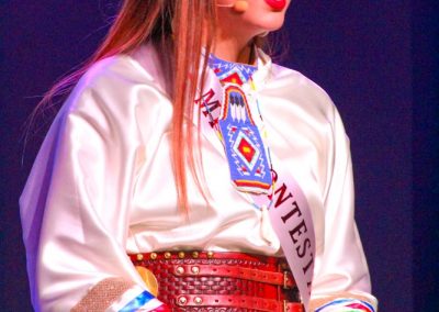 Miss Indian World contestant talking