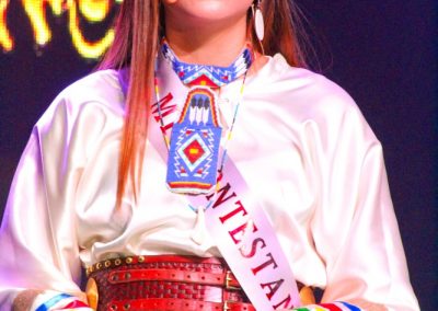 Miss Indian World contestant talking